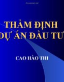 Thẩm định dự án đầu tư-Cao Hào Thi