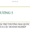 Chương 5: TÀI TRỢ THƯƠNG MẠI QUỐC TẾ CỦA CÁC DOANH NGHIỆP