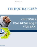 Chương 4: Ứng dụng soạn thảo văn bản