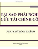 Bài giảng Nhập môn Tài chính công: Chương mở đầu - PGS.TS. Sử Đình Thành