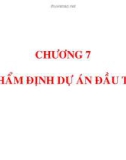 Bài giảng Quản trị tài chính: Chương 7 - ĐH Kinh tế