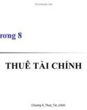 Bài giảng Tài chính công ty nâng cao: Chương 8