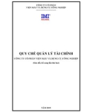 Quy chế quản lý tài chính - Công ty Cổ phần Viện Máy và Dụng cụ công nghiệp