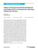 Những vấn đề quan tâm để triển khai Basel II trong quản trị rủi ro tín dụng tại các ngân hàng thương mại Việt Nam