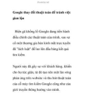 Google thay đổi thuật toán để tránh việc gian lận