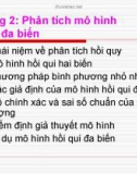 Bài giảng môn học Kinh tế lượng - Chương 2: Phân tích mô hình hồi qui đa biến