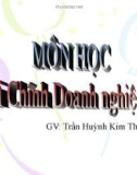 Bài giảng môn học Tài chính doanh nghiệp 2: Chương 11 - Trần Huỳnh Kim Thoa