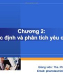 Bài giảng Nhập môn công nghệ phần mềm: Chương 2 - ThS. Phạm Đào Minh Vũ