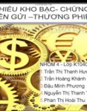 TÍN PHIẾU KHO BẠC- CHỨNG CHỈ TIỀN GỬI –THƯƠNG PHIẾU