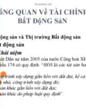 Tổng quan về Tài chính Bất động sản