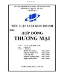 Tiểu luận: Hợp đồng thương mại