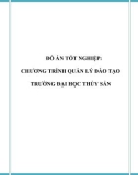 Đồ án tốt nghiệp - Phân tích thiết kế hệ thống - CHƯƠNG TRÌNH QUẢN LÝ ĐÀO TẠO TRƯỜNG ĐẠI HỌC THỦY SẢN