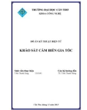 Đồ án Kỹ thuật điện tử: Khảo sát cảm biến gia tốc