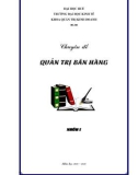 Tiểu luận: Quản trị bán hàng