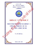 Khóa luận tốt nghiệp Kế toán-Kiểm toán: Phân tích tình hình tài chính tại Công ty TNHH chế biến gỗ xuất khẩu Phúc Thịnh