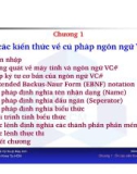 Bài giảng môn Lập trình hướng đối tượng: Chương 1 - TS. Nguyễn Văn Hiệp