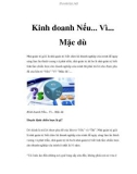 Kinh doanh Nếu... Vì... Mặc dù