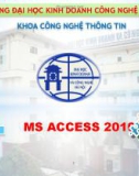 Bài giảng MS Access 2010