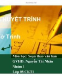 Thuyết trình: Tờ trình