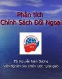 Phân tích chính sách đối ngoại