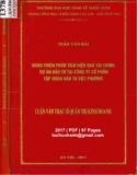 Luận văn Thạc sĩ Kinh doanh và quản lý: Hoàn thiện phân tích hiệu quả tài chính dự án đầu tư tại Công ty cổ phần tập đoàn Đầu tư Việt Phương