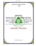 Báo cáo Đánh giá tác động môi trường của Dự án Cụm công trình Trung tâm thương mại - dịch vụ - khách sạn - văn phòng - căn hộ cao cấp và bãi đậu xe ngầm Vincom - Tp.HCM