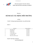 Báo cáo đánh giá tác động môi trường: Sử dụng năng lượng hạt nhân vì mục đích hòa bình (nhóm 9)