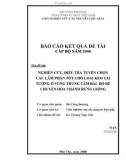 Báo cáo kết quả đề tài cấp Bộ năm 2008: Nghiên cứu, điều tra, tuyển chọn các lâm phần tốt cho loài keo tai tượng ở vùng trung tâm Bắc bộ để chuyển hóa thành rừng giống