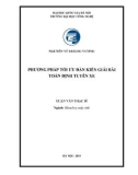 Luận văn thạc Khoa học máy tính: Phương pháp tối ưu đàn kiến giải bài toán định tuyến xe