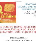 Đề tài: Vận dụng tư tưởng Hồ Chí Minh về xây dựng và con đường quá độ lên xã hội chủ nghĩa trong công cuộc đổi mới