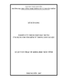 Luận văn Thạc sĩ Khoa học máy tính: Nghiên cứu trích chọn đặc trưng ứng dụng cho tìm kiếm từ trong ảnh tài liệu