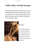 Chiều chồng với thuật massage