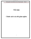 Đề tài: Chính sách xóa đói giảm nghèo