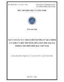 Luận án Tiến sĩ Quản lý tài nguyên và môi trường: Nguy cơ gây suy thoái môi trường từ quá trình lưu kho và bốc xếp hàng hóa chất độc tại nhóm cảng biển phía Bắc Việt Nam