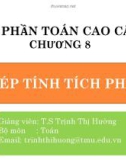 Bài giảng Toán cao cấp 2: Chương 8 - TS. Trịnh Thị Hường