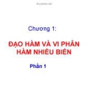 Bài giảng Giải tích 2: Chương 1 - Trần Ngọc Diễm (Phần 1)