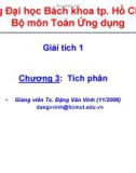 Bài giảng Giải tích 1: Chương 3 - TS. Đặng Văn Vinh