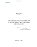 Bài giảng về giám sát thi công và nghiệm thu khai thác mỏ