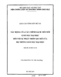 Báo cáo tổng kết đề tài: Tác động của chính sách đổi mới giáo dục đại học đối với sự phát triển quy mô của hệ thống giáo dục đại học