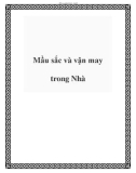 Mầu sắc và vận may trong Nhà