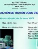 Đề tài: Tìm hiểu hệ truyền động điện biến tần Simens M420