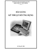 Bài giảng kỹ thuật ứng dụng