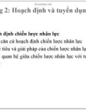 Bài giảng Quản trị nguồn ngân lực (Nâng cao): Chương 2 - PGS. TS. Dương Cao Thái Nguyên