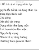 Bài giảng Quản trị nguồn ngân lực (Nâng cao): Chương 3 - PGS. TS. Dương Cao Thái Nguyên