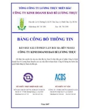 Bảng công bố thông tin