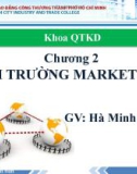 Bài giảng Marketing căn bản - Chương II: Môi trường Marketing