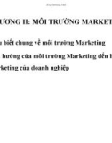 Bài giảng Chương II: Môi trường marketing