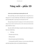 Năng suất – phần 1D