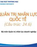 Bài giảng Quản trị nhân lực quốc tế - Chương 0: Mở đầu