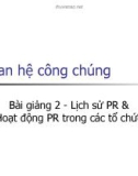 Quan hệ công chúng phần 1